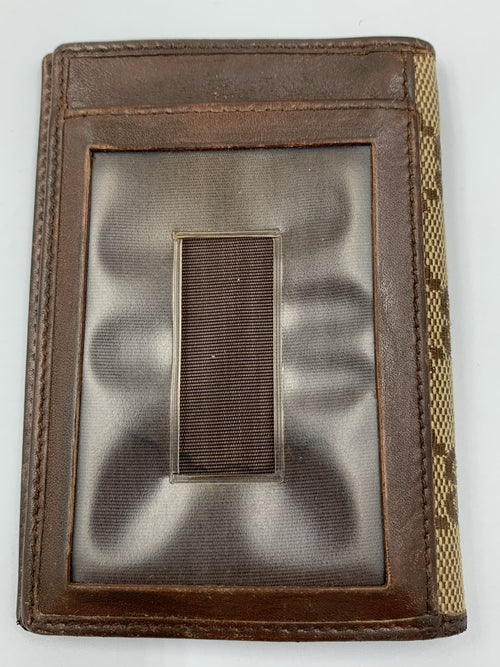 Sold-GUCCI GG Brown Card Case