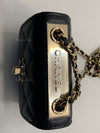 Sold-CHANEL Black Lambskin Mini Trendy CC Bag Gold Hardware