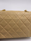 CHANEL Lambskin Small Diana Single Chain Single Flap Bag Beige Gold hardware