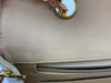 CHANEL Lambskin Small Diana Single Chain Single Flap Bag Beige Gold hardware