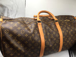 Sold-LOUIS VUITTON Monogram Keepall Bandouliere 60 Boston Bag w/Strap M41412