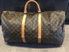 Sold-LOUIS VUITTON Monogram Keepall Bandouliere 60 Boston Bag w/Strap M41412