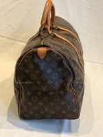 Sold-LOUIS VUITTON Monogram Keepall 50 Travel Bag