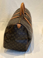 Sold-LOUIS VUITTON Monogram Keepall 50 Travel Bag