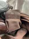 Sold-GUCCI GG Black/Brown Shoulder Tote Bag