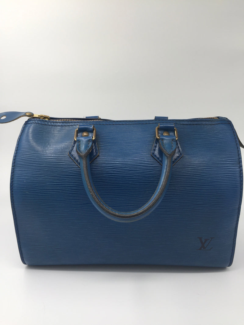 Sold-LOUIS VUITTON Epi Blue Speedy 25 M43015