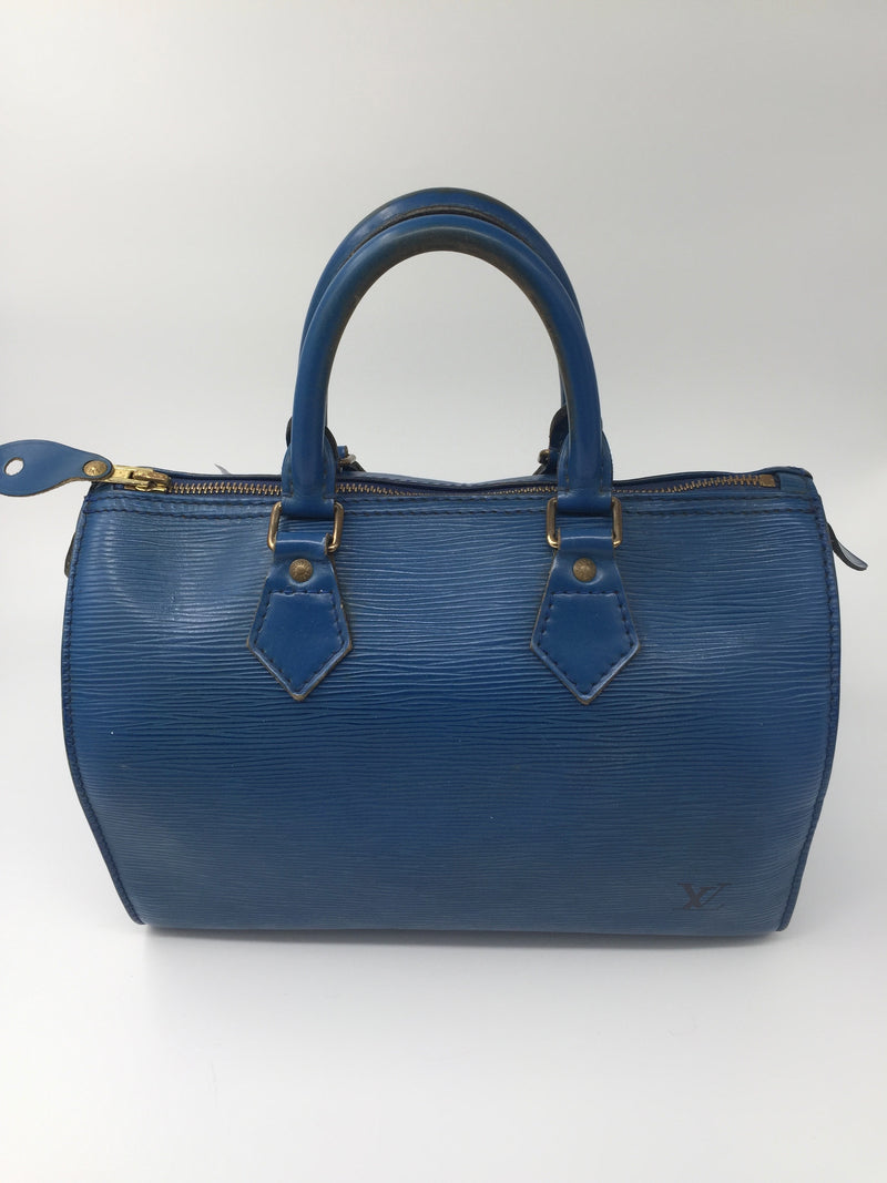 Sold-LOUIS VUITTON Epi Blue Speedy 25 M43015