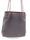 Sold-GUCCI GG Black/Brown Shoulder Tote Bag