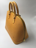 Sold-LOUIS VUITTON Epi Yellow Alma PM M52149