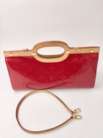 LOUIS VUITTON Monogram Vernis Roxbury Drive Clutch Bag with Strap M91987