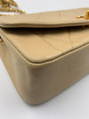 Sold-CHANEL Lambskin Small Diana Single Chain Single Flap Bag Beige/gold