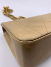 Sold-CHANEL Lambskin Small Diana Single Chain Single Flap Bag Beige/gold