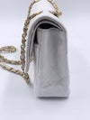 Sold-CHANEL Classic Medium Lambskin Double Chain Double Flap Bag white/gold hardware Vintage