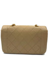 Sold-CHANEL Lambskin Small Diana Single Chain Single Flap Bag Beige/gold