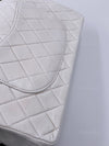 Sold-CHANEL Classic Medium Lambskin Double Chain Double Flap Bag white/gold hardware Vintage