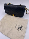 Sold-CHANEL Lambskin Small Diana Single Chain Single Flap Bag Black/gold K330