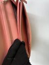 CHANEL Patent Leather Wallet-on-the-chain WOC Crossbody Flap Bag - Peach / pink