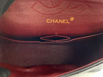 Sold-CHANEL Lambskin Small Classic Double Flap Bag Black/gold