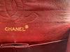 Sold-CHANEL Lambskin Small Classic Double Flap Bag Black/gold