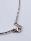 Sold-Tiffany 
Co 925 Silver Open Heart Pendant Wire Necklace