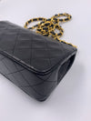 Sold-CHANEL Vintage Lambskin Small Full Flap Bag black/gold hardware