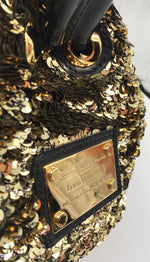 Sold-LOUIS VUITTON Mini Noe Rococo Gold Sequins/black M40322 – ltd ed.