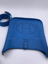 HERMES Blue Clemence Evelyne I PM Crossbody Bag