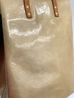 Sold-LOUIS VUITTON Monogram Vernis Reade MM Beige/Yellow Bag