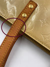 Sold-LOUIS VUITTON Monogram Vernis Reade MM Beige/Yellow Bag