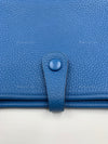 HERMES Blue Clemence Evelyne I PM Crossbody Bag