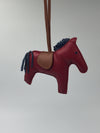 Sold-HERMES Rodeo GM bag charm red