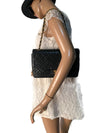 Sold-CHANEL Vintage Lambskin Medium/Large Single Flap Bag black/gold hardware