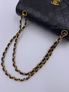 Sold-CHANEL Lambskin Vintage Flap Bag Black with Gold Hardware