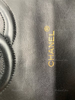 Sold-CHANEL Lambskin Vintage Flap Bag Black with Gold Hardware