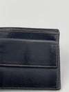 Sold-GUCCI GG Canvas Black Leather Wallet