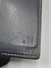 Sold-GUCCI GG Canvas Black Leather Wallet