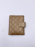 GUCCI GG Golden Brown 6-ring Agenda Planner