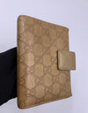 GUCCI GG Golden Brown 6-ring Agenda Planner