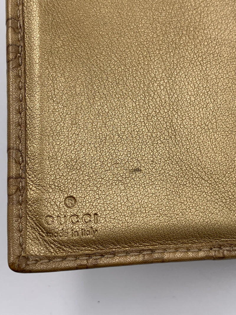 GUCCI GG Golden Brown 6-ring Agenda Planner