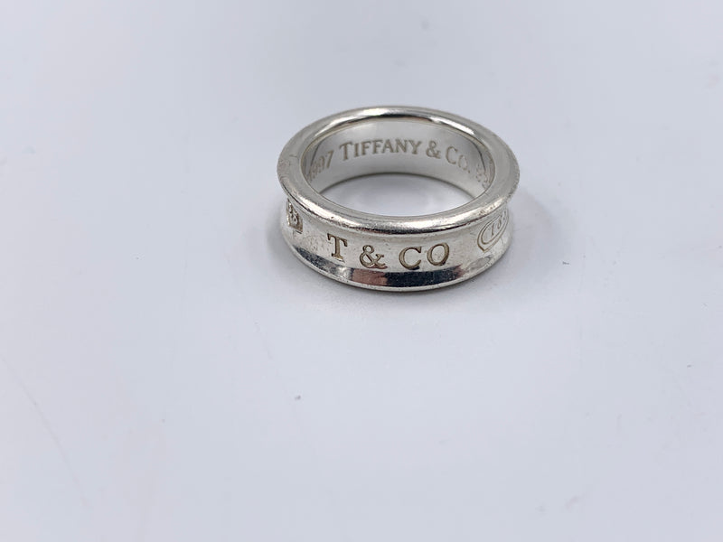 Sold-Tiffany 
Co 925 Silver Ring Size 6 1/4