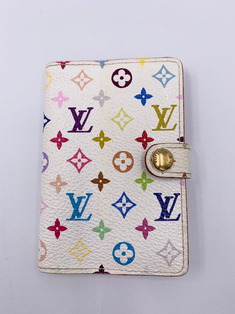 Sold-LOUIS VUITTON Multicolor Mini Agenda Card Case Planner