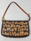 Sold-LOUIS VUITTON Monogram Graffiti Pochette Accessoires peach M92193