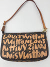 Sold-LOUIS VUITTON Monogram Graffiti Pochette Accessoires peach M92193