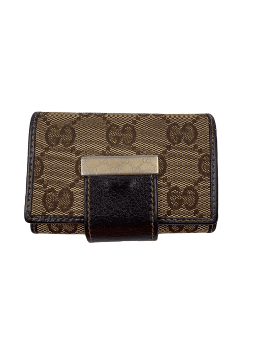 GUCCI GG Brown 6-ring Key Holder