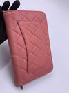 CHANEL Lambskin Wallet-on-the-chain WOC Crossbody Flap Bag - Pink Silver Hardware