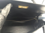 Sold-HERMES Kelly 32 Box Calf Leather Black GHW