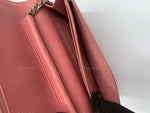 CHANEL Lambskin Wallet-on-the-chain WOC Crossbody Flap Bag - Pink Silver Hardware