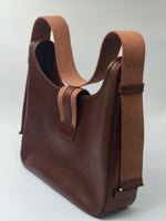 Sold-HERMES Tsako Box Calf Shoulder Bag brown - vintage