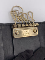 GUCCI GG Black 6-ring Key Holder