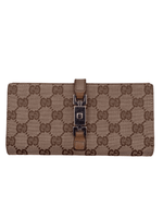 GUCCI GG Brown Long Wallet